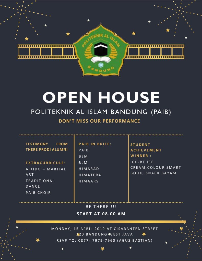 PENGUMUMAN OPEN HOUSE PAIB