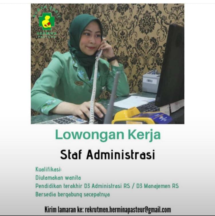 Lowongan Kerja Administrasi Rumah Sakit di RS. Hermina Pasteur