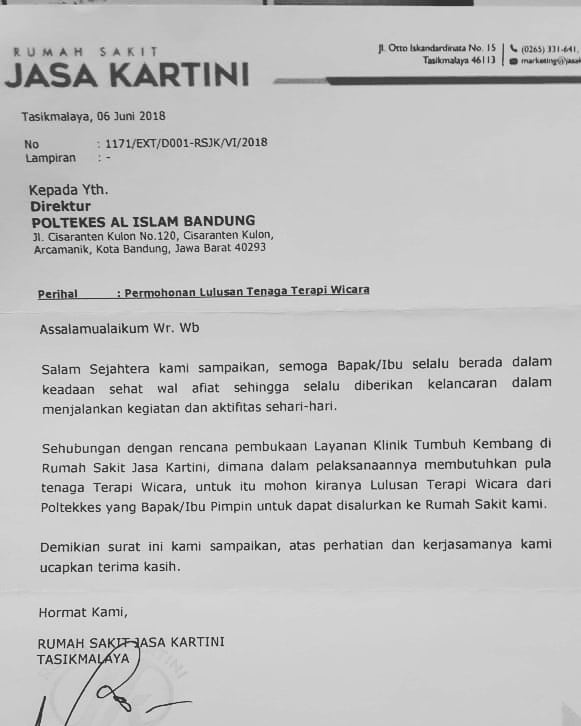 Lowongan Kerja Terapi Wicara