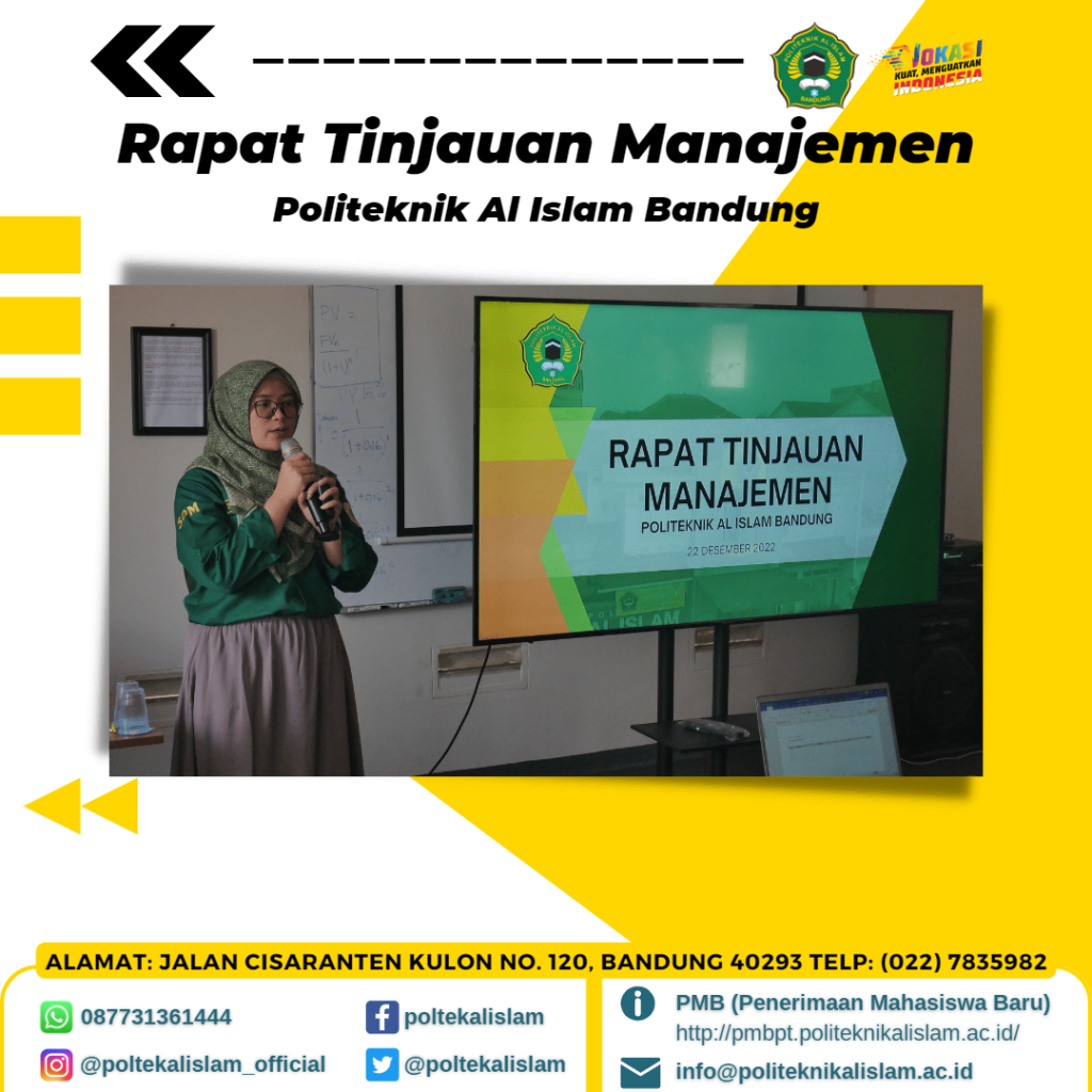 Rapat Tinjauan Manajemen Politeknik Al Islam Bandung
