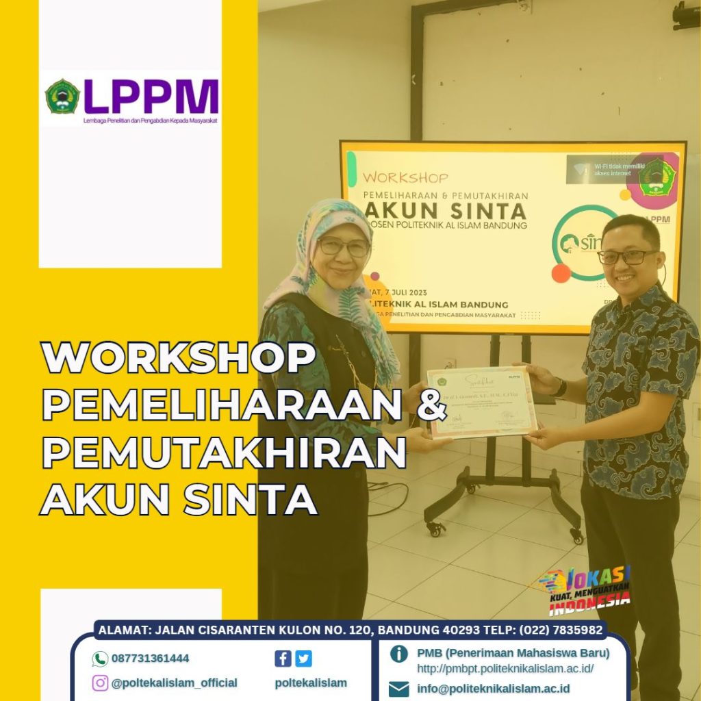 Workshop Pemeliharaan & Pemutakhiran Akun Sinta