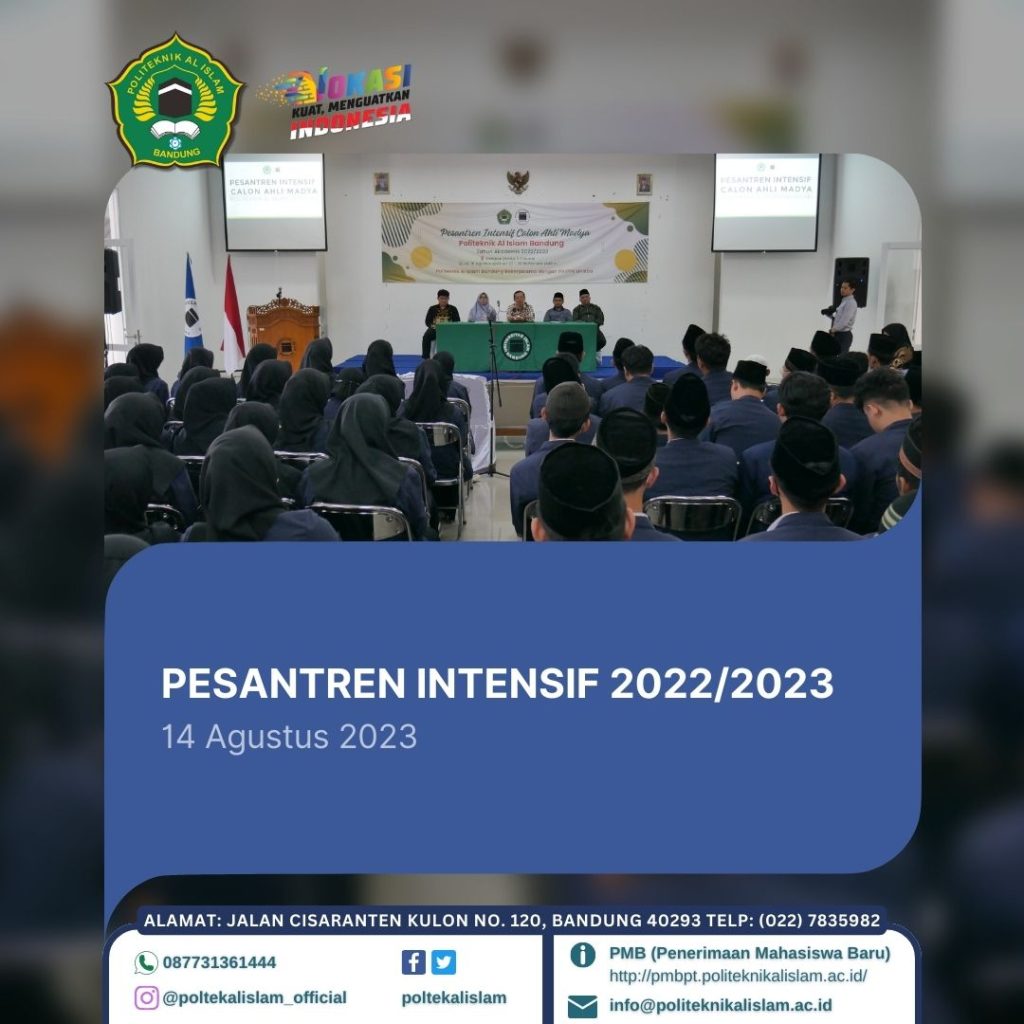 Pembukaan Kegiatan Pesantren Intensif Calon Ahli Madya PAIB Tahun 2023