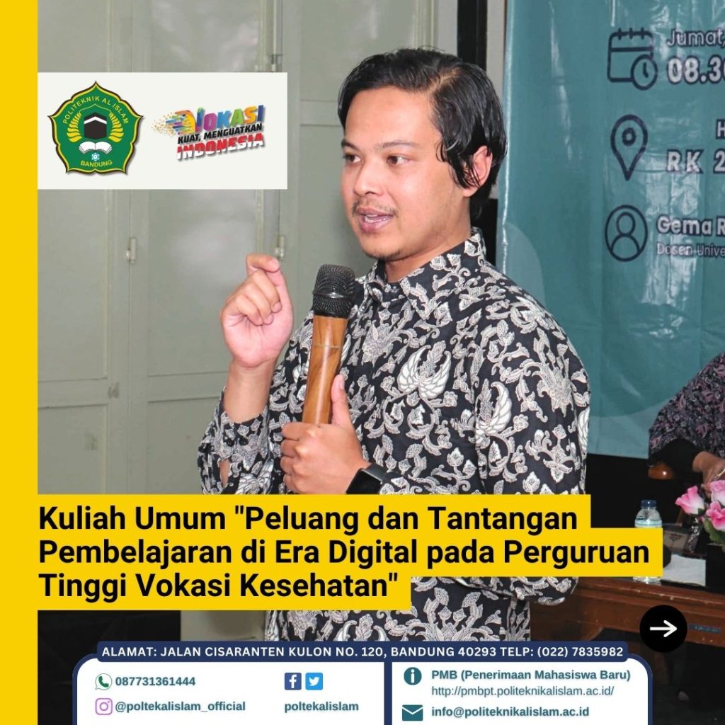 Kuliah Umum “Peluang dan Tantangan Pembelajaran di Era Digital pada Perguruan Tinggi Vokasi Kesehatan” Digelar di PAIB