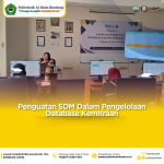 Pelatihan “Penguatan SDM Dalam Pengelolaan Database Kemitraan”