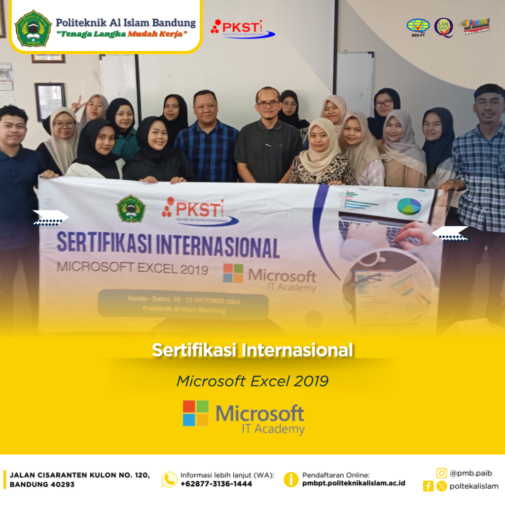 Sertifikasi Internasional Microsoft Excel 2019