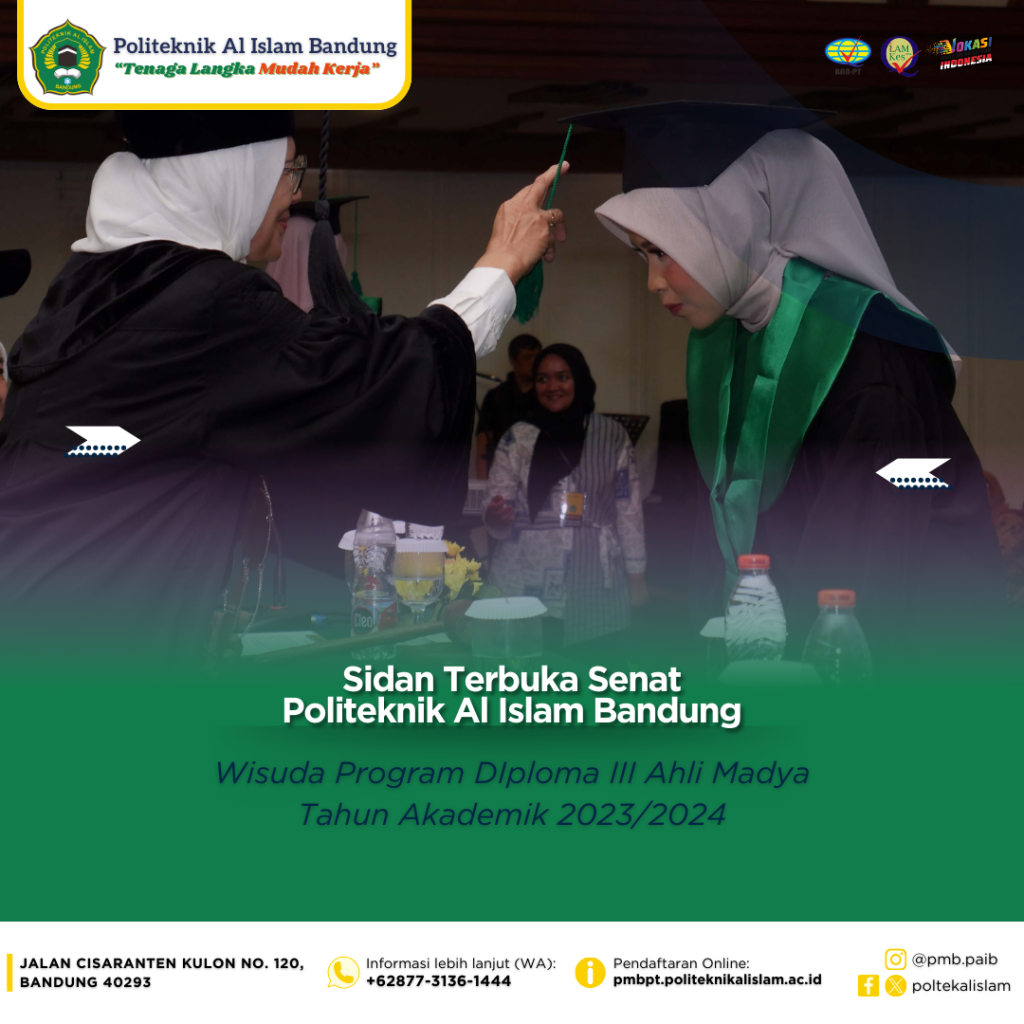 Wisuda Program Diploma III Ahli Madya Tahun Akademik 2023/2024