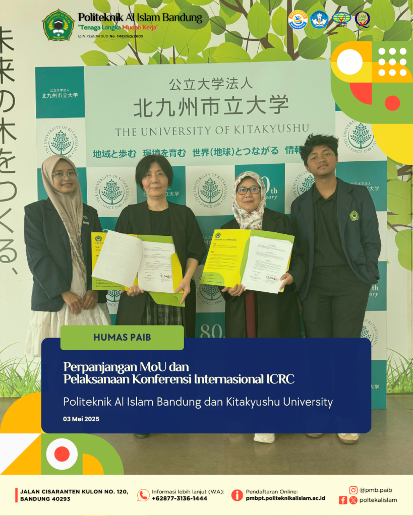 Extension of MoU and Joint Organization of the International Conference on Research and Collaboration (ICRC) between Politeknik Al Islam Bandung and Kitakyushu University