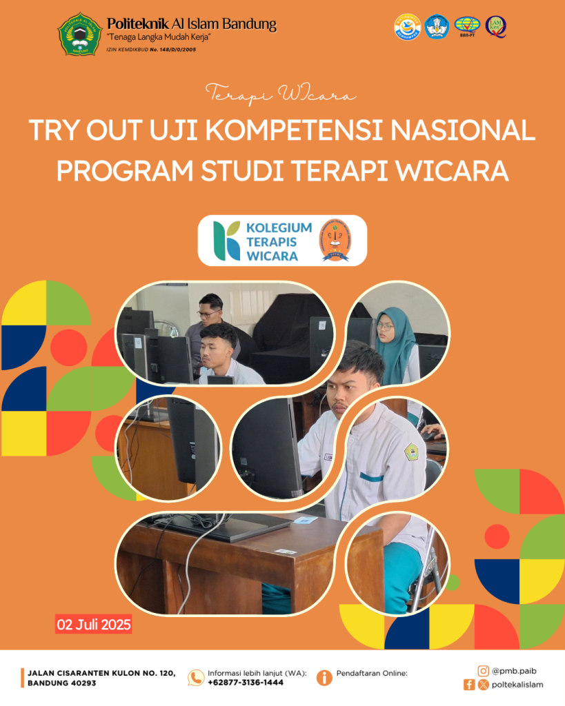 Mahasiswa Terapi Wicara Politeknik Al Islam Bandung Ikuti Try Out UKOM Nasional