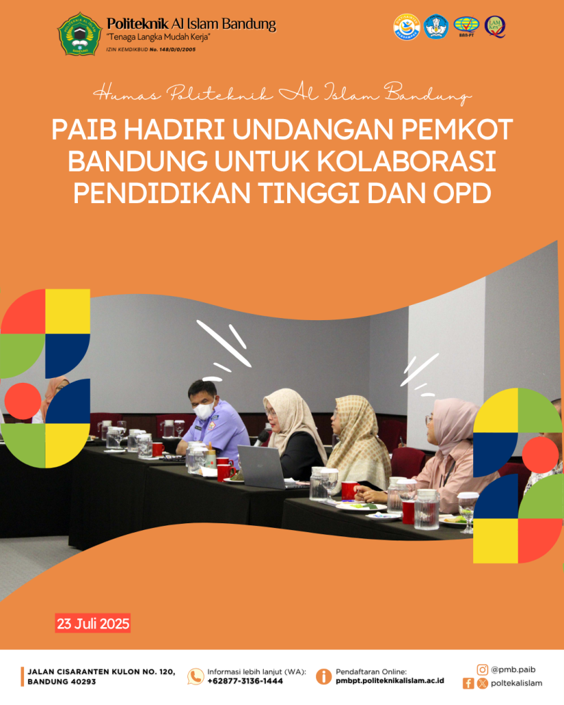 PAIB Hadiri Undangan Pemkot Bandung untuk Kolaborasi Pendidikan Tinggi dan OPD