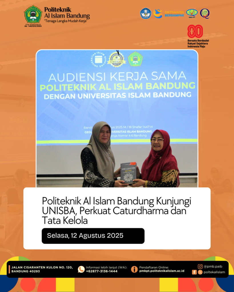 Politeknik Al Islam Bandung Kunjungi UNISBA, Perkuat Implementasi Caturdharma dan Tata Kelola Perguruan Tinggi
