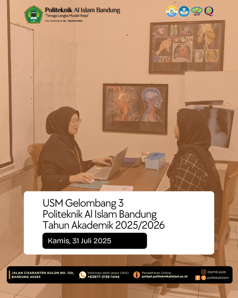 Pelaksanaan USM Gelombang 3 Politeknik Al Islam Bandung Tahun Akademik 2025/2026 Berjalan Lancar