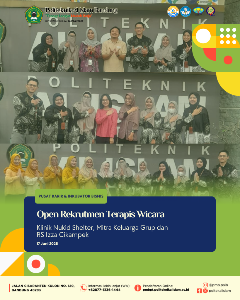 Open Rekrutmen Terapis Wicara di PAIB, Hadirkan DUDIKA Fasilitas Pelayanan Kesehatan Terkemuka