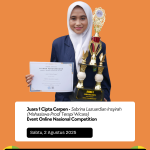 Mahasiswi Terapi Wicara Politeknik Al Islam Bandung Raih Juara 1 Lomba Cipta Cerpen Nasional